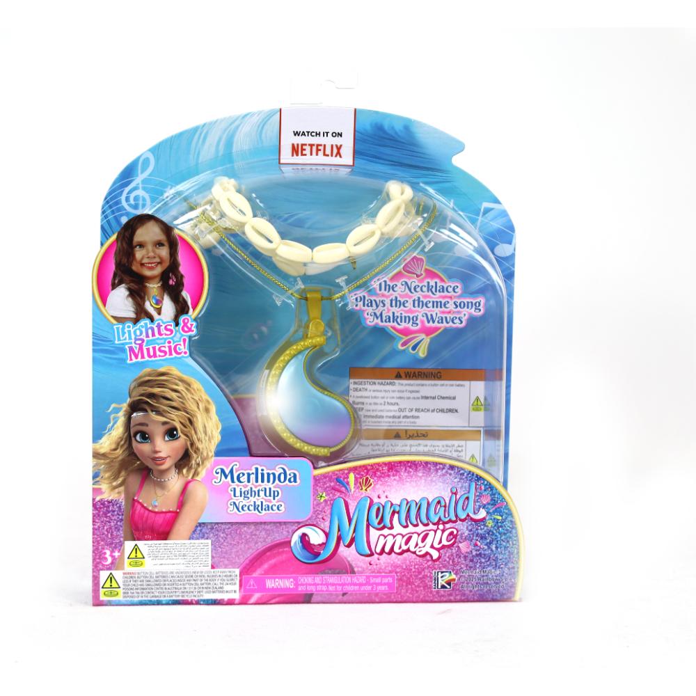 Mermaid Magic - Merlinda's Light Up Necklace And Plays "making Waves" Song, Battery Operated