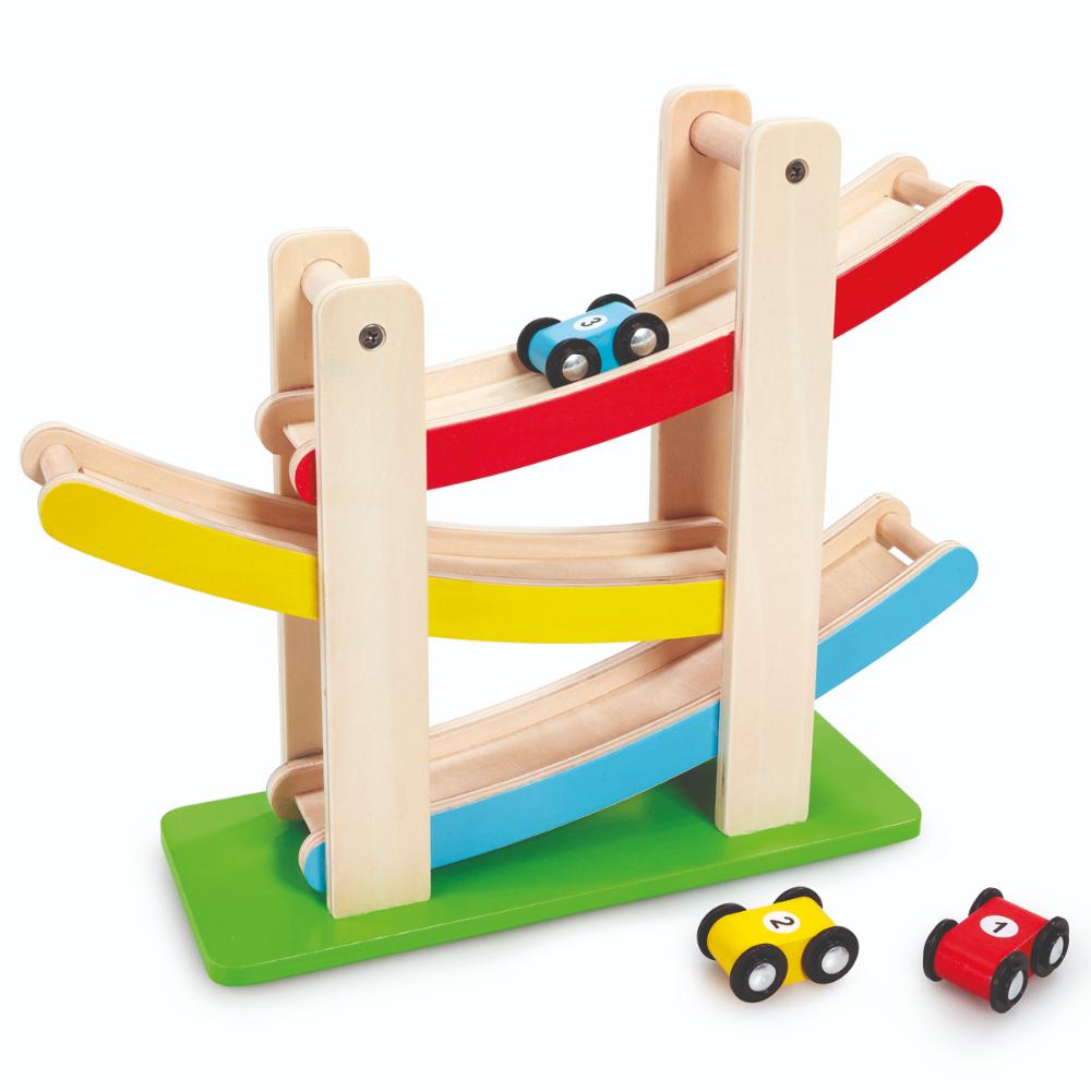 ADDO - Woodlets Zig Zag Wooden Race Track - MultiColor