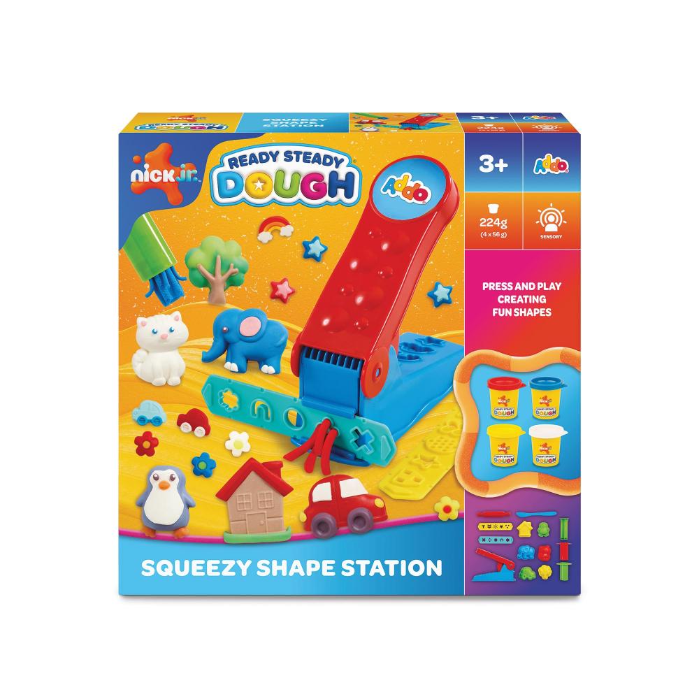 Addo - Nick Junior Ready Steady Dough Squeezy Shape Station Play Dough Set