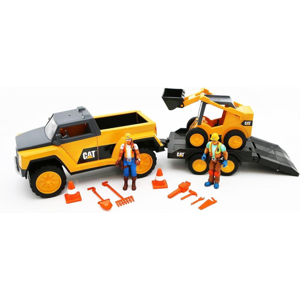 Cat Toys -  Workforce Skidsteer And Pick-up Truck Crew Set