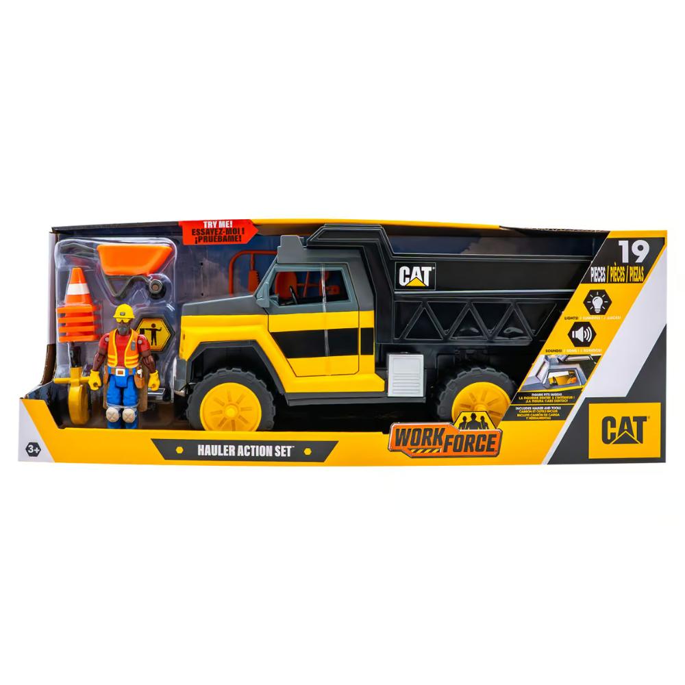 Cat Toys - Workforce Hauler Truck Construction Vehicle Action Playset