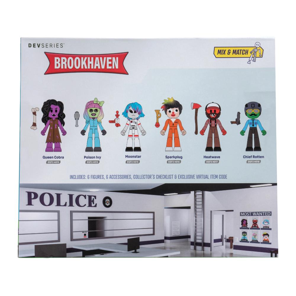 Dev Series - Brookhaven's Most Wanted Collectible Figures - 12 Pcs - 3-Inch