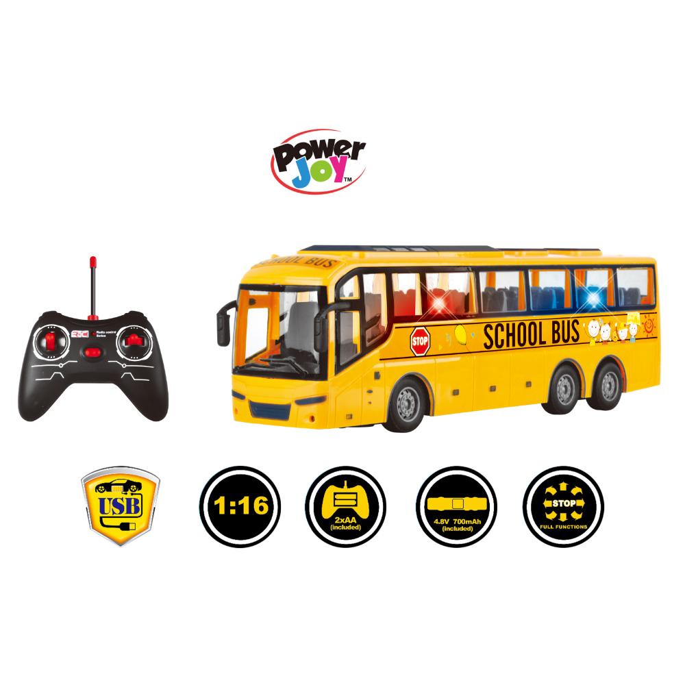 Power Joy - Remote Control School Bus With Lights