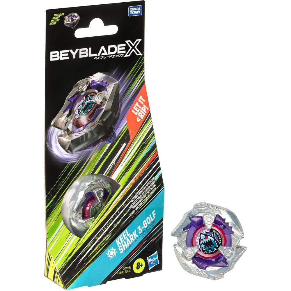 Beybattle Burst - Beyblade X Keel Shark 3-60lf Right Spinning Attack Type Top