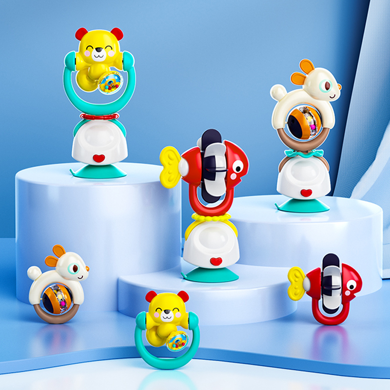 Hola - 2in1 Highchair Toys & Baby Rattle Suction Toys - Fish