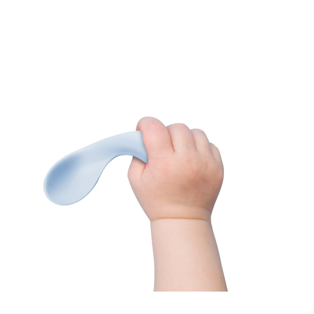 Inochi Amori Training Spoons - 2pc Set - Light Pink & Tea Green