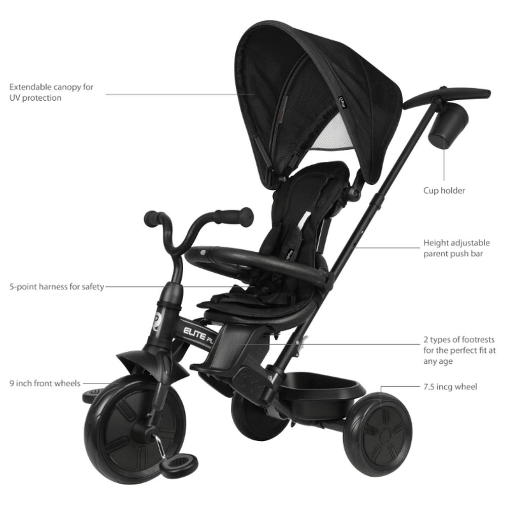 Qplay - Elite Platinum 6-In-1 Tricycle For Kids