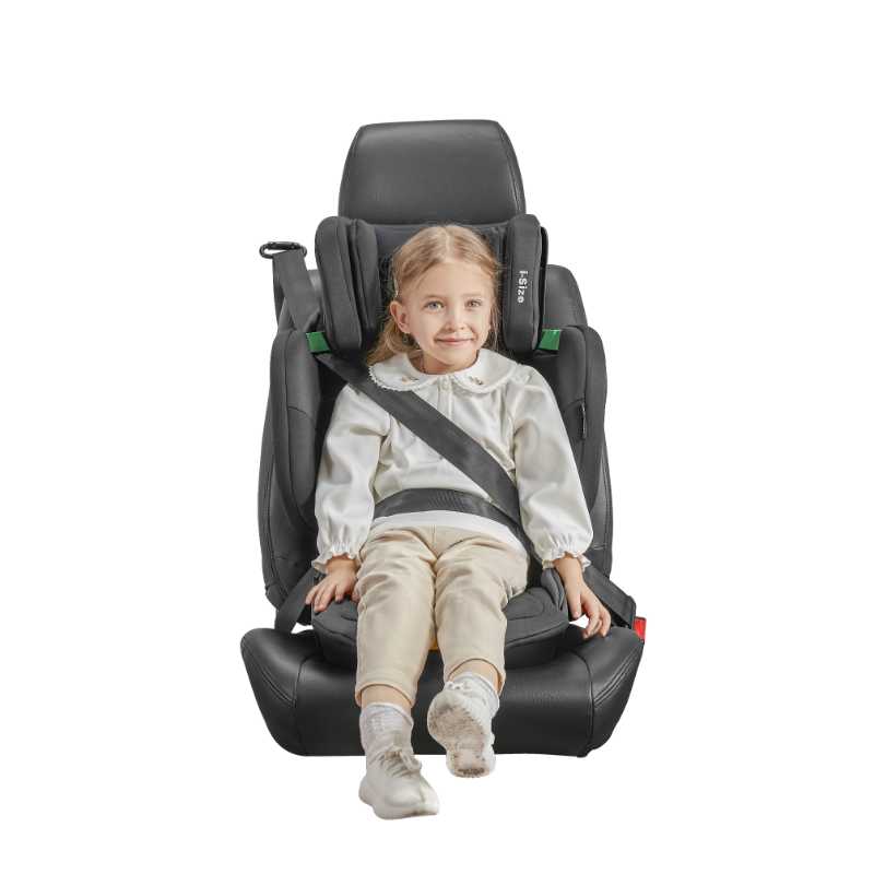 Jovikids Rober i-Size Booster Car Seat ISOFIX, Cabin Size 3-12Y - Black