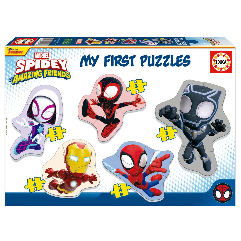 Educa - My First Puzzle Set - Spidey & His Amazing Friends - 19 Pcs