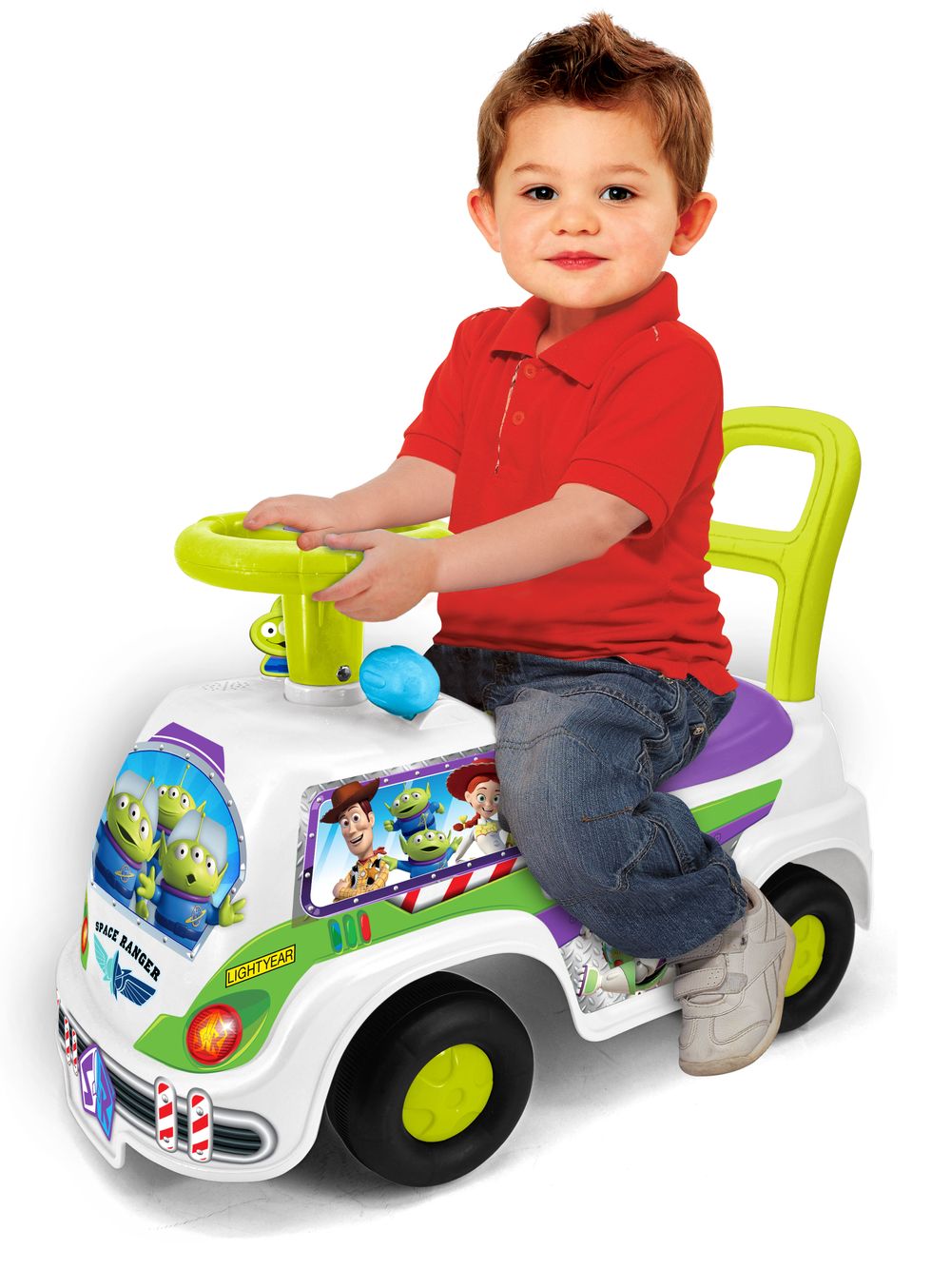 Kiddieland - Lights 'n' Sounds Space Adventure Ride-On - White