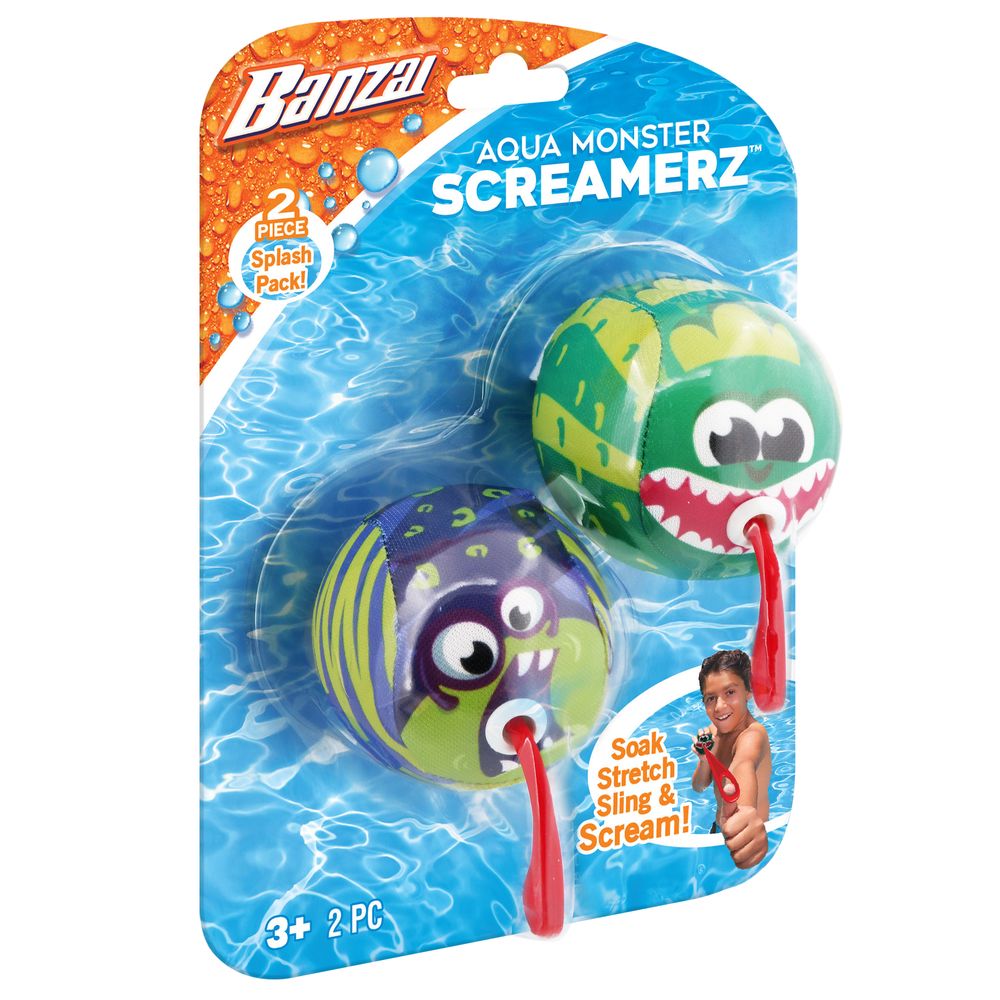 Banzai - Aqua Monster Screamers - Color May Vary - Pack Of 1 - 2 Pcs