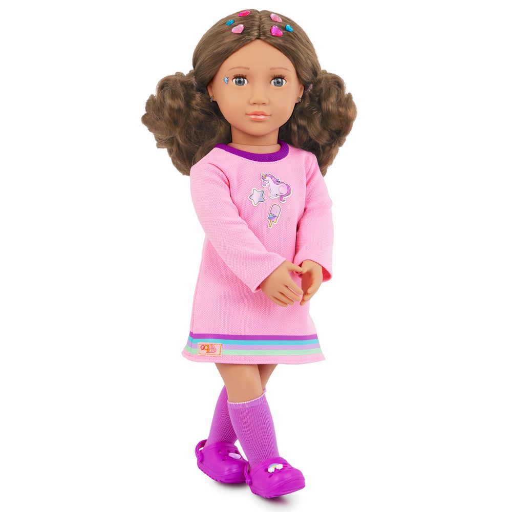 Our Generation - Finley Activity Doll With Sticker Book & Outfit - Multicolor
