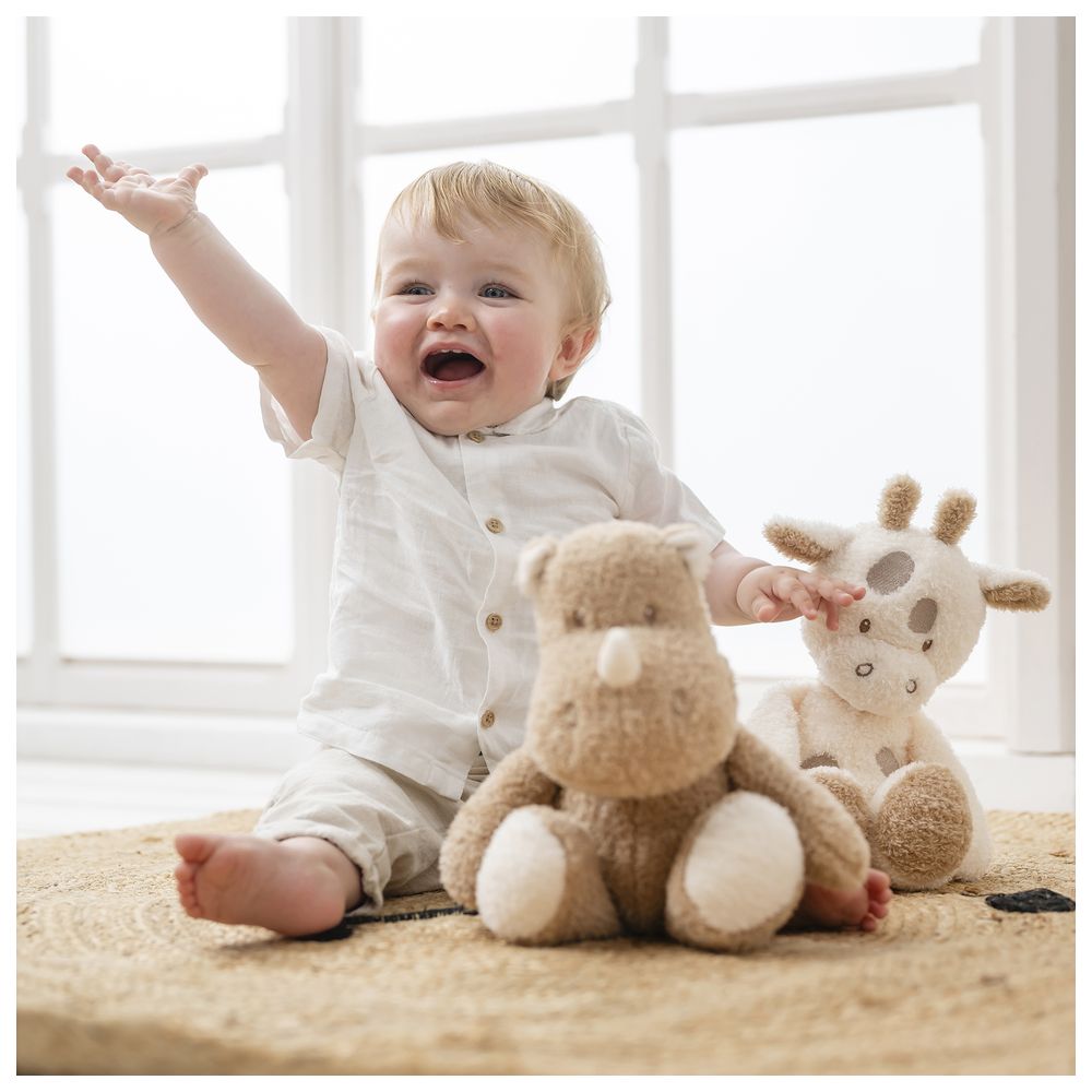 Nattou - Cuddly Teddy - Giraffe - White