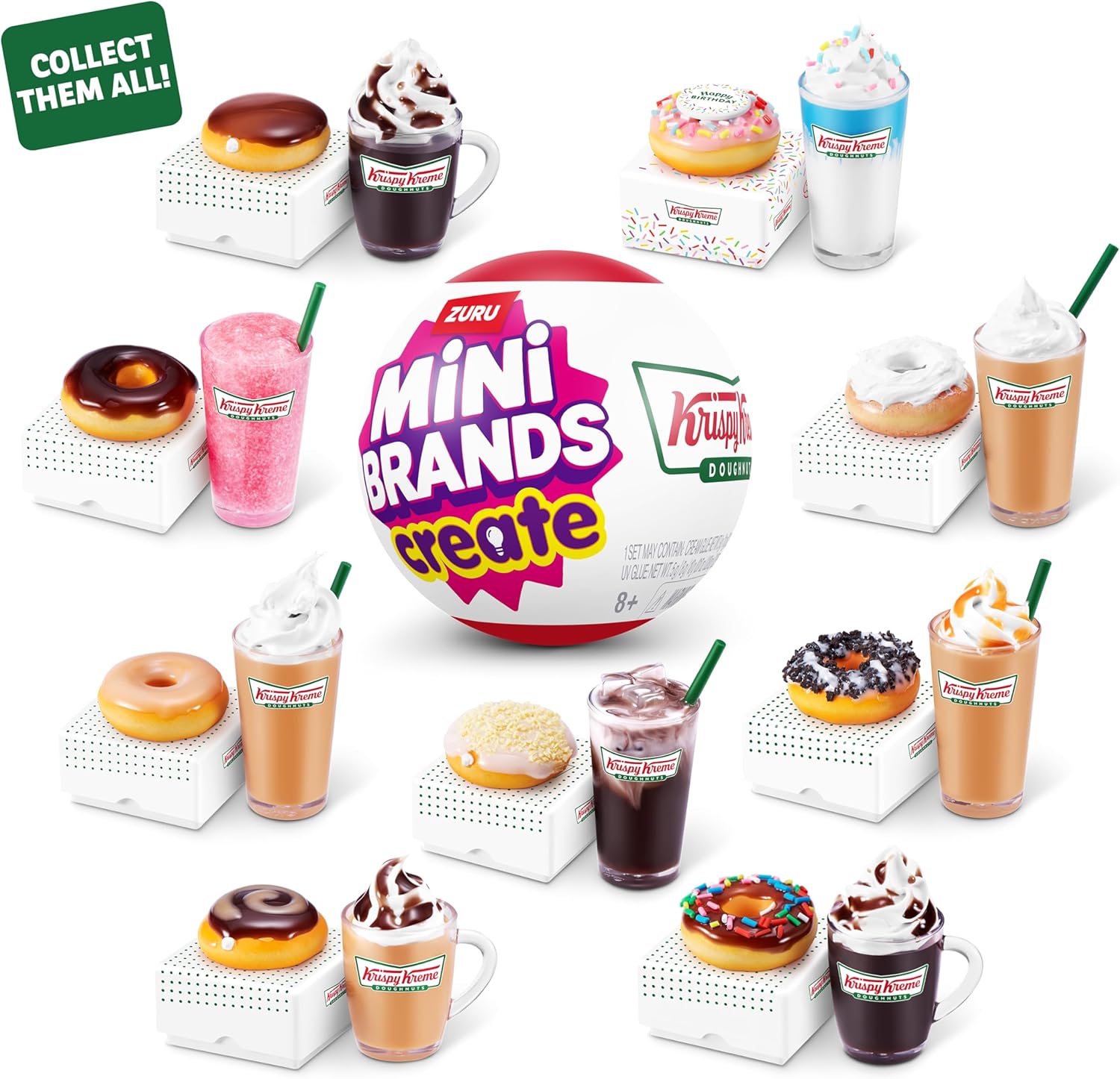 ZURU Mini Brands Create Krispy Kreme Create Series 1 Capsule - Style May Vary - 1 Pc