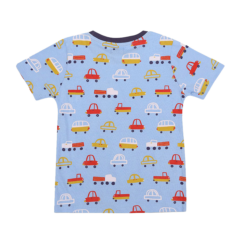 Lilly & Sid - 3pc-Set - Boy's Car, Stripe Print & Plain T-Shirts