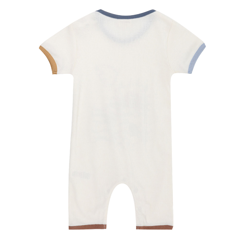 Turtledove London - Baby's Nature Printed Romper - White