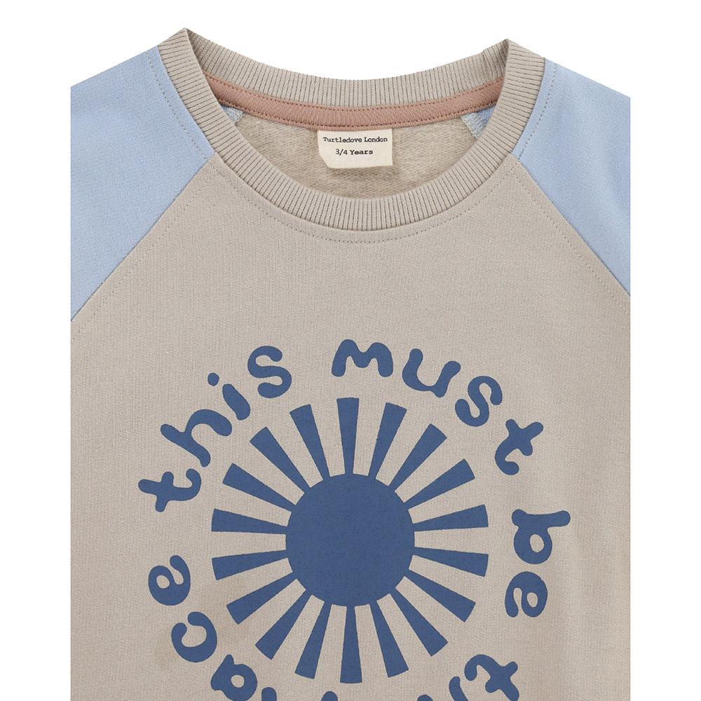 Turtledove London - Kids This Must Be The Place Slogan Printed Sweatshirt