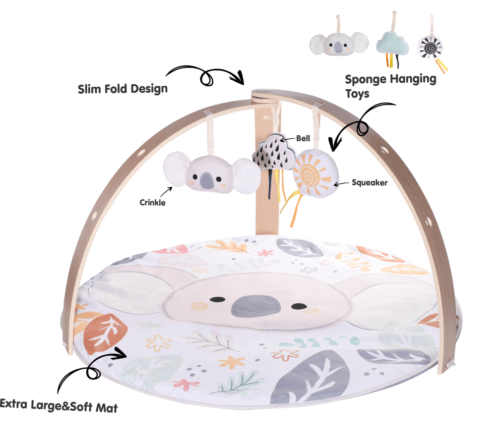 Konig Kids - Baby Wooden Play Gym Mat - Koala