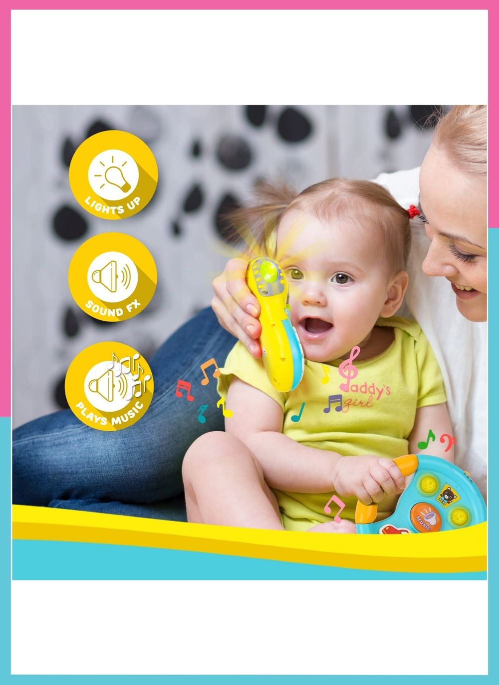 Little Angel Baby Musical Toy Phone - Multicolor