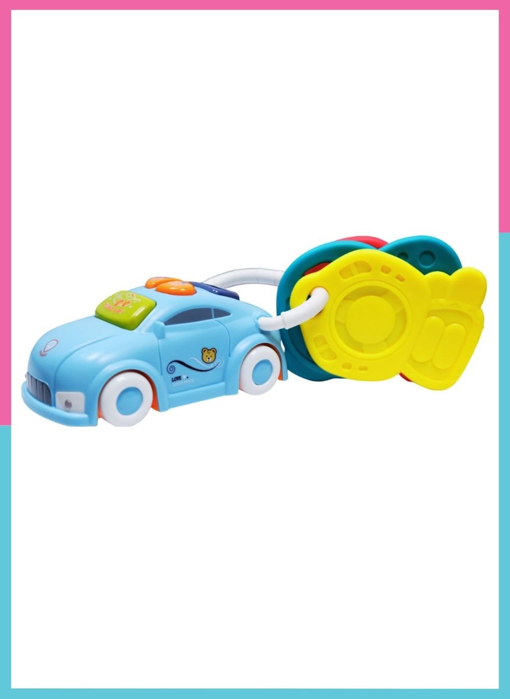 Little Angel Car Key Shaped Baby Musical Toy - Multicolor