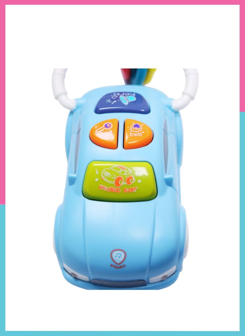 Little Angel Car Key Shaped Baby Musical Toy - Multicolor