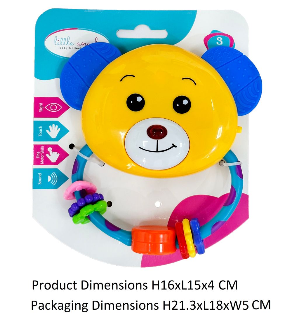 Little Angel Baby Rattle Toy - Yellow