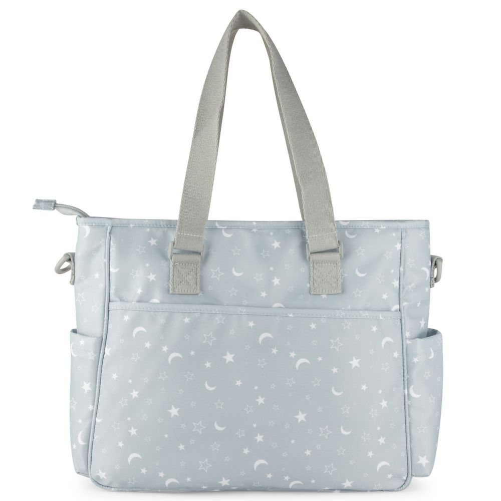 White&Grey - Baby Diaper Bag With Changing Mat - Starry Night