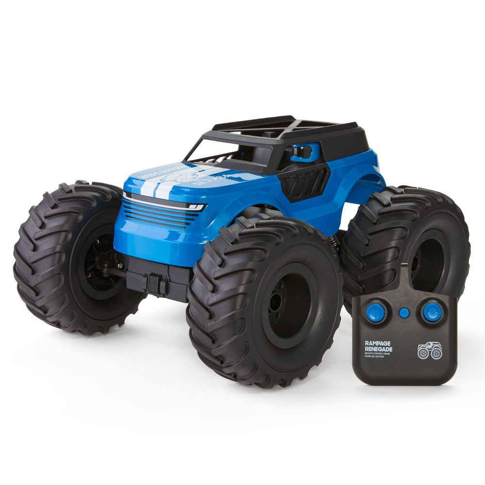 Sharper Image - Rampage Renegade RC Off-Road Monster Truck - Blue