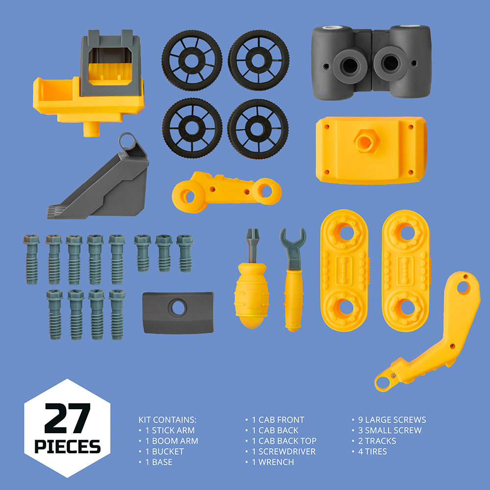 Discovery - DIY Construction Set - Excavator - 27pcs