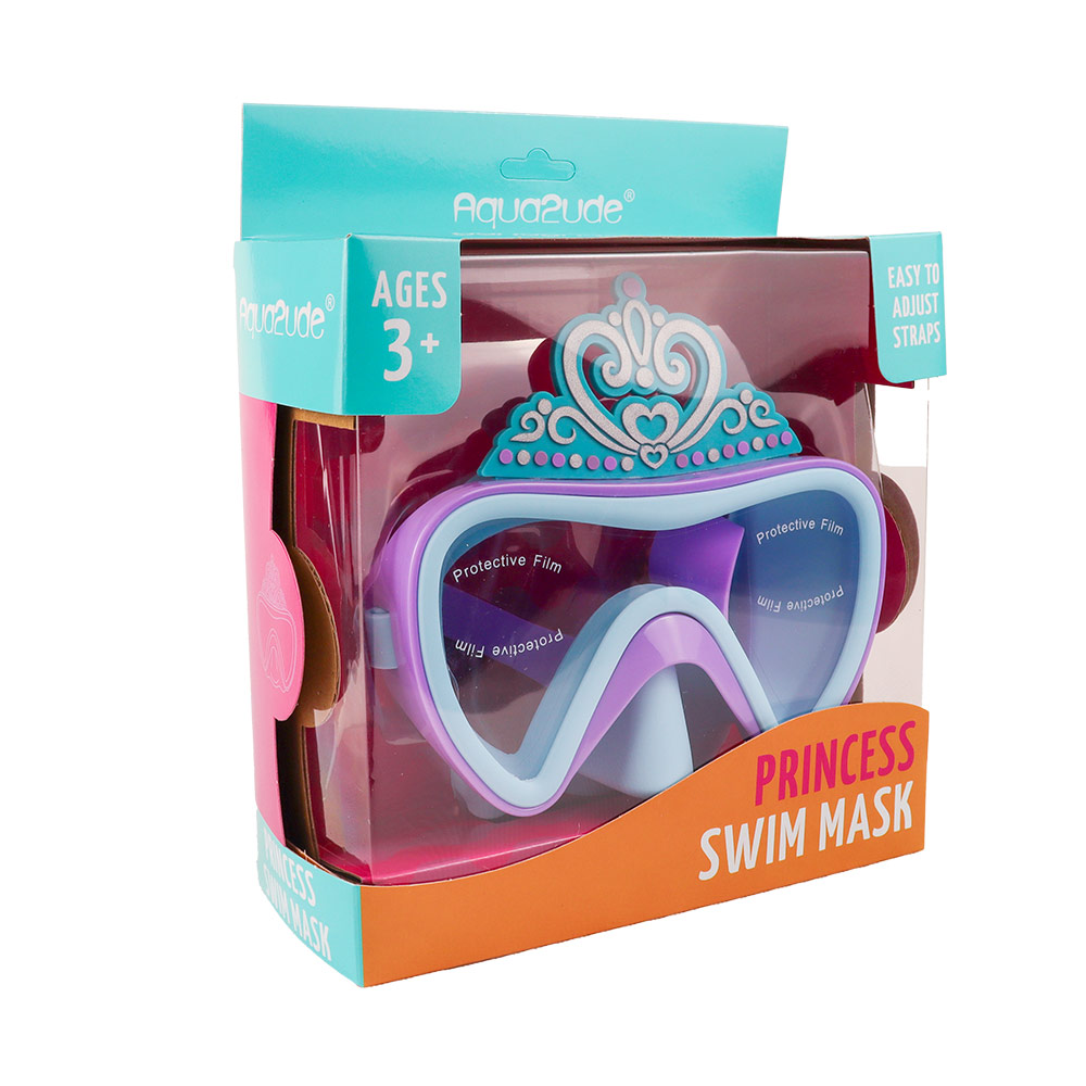 Bling2o - Aqua2ude Kids Swim Mask - Princess Crown Blue