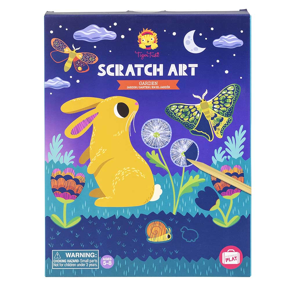 Tiger Tribe - Scratch Art Kit - Garden