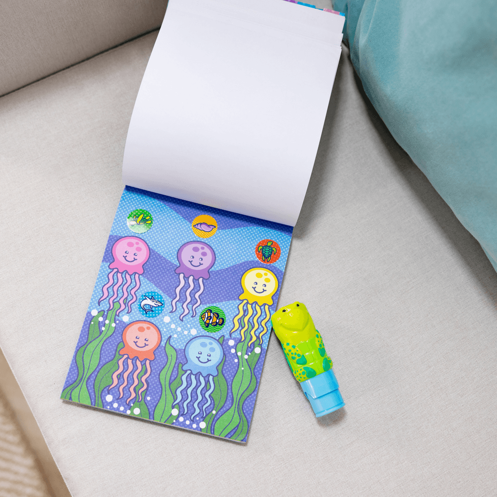 Melissa & Doug Sticker Wow! Stamper & Activity Pad Set - Turtle