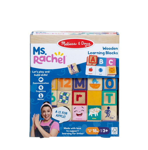 Melissa & Doug Ms. Rachel Blocks With Activity Cards