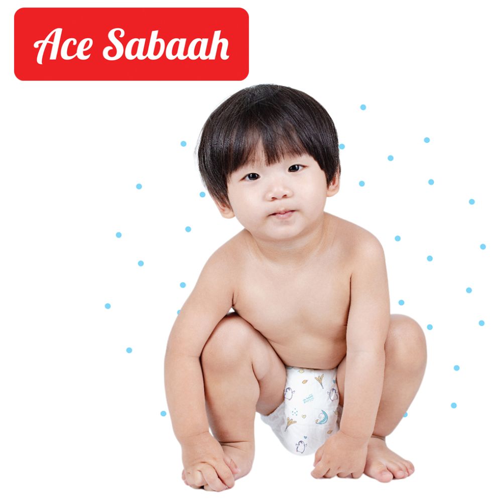 Ace Sabaah - Baby Diaper Pants - Size 1 - Newborn - 0-4kg - 72pcs