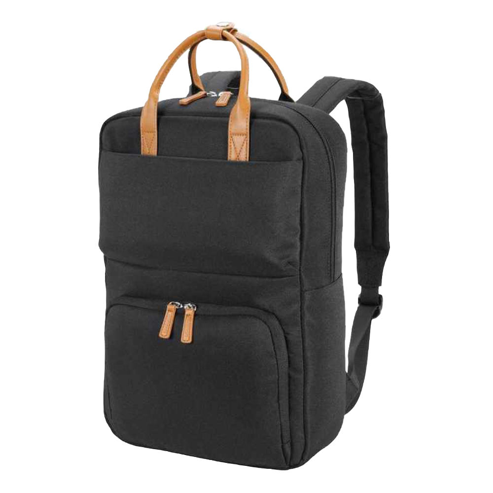Santhome - Mainz Metro RPET Laptop Backpack - Black - 15.6-Inch/40cm