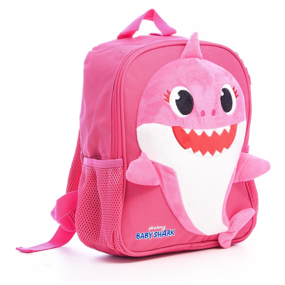 Hollywood Magic - 12-Inch Baby Shark Backpack And Pencilcase - Pink
