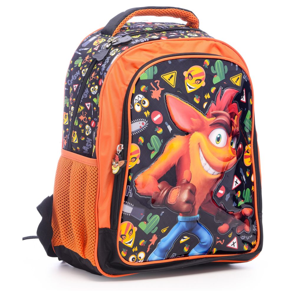 Hollywood Magic - Crash Bandicoot Backpack With Lunch Bag And Pencil Case