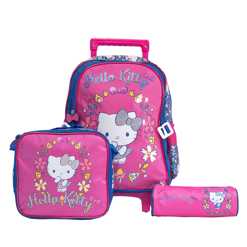 Hollywood Magic - Hello Kitty 3-In-1 Trolleybag With Lunch Bag And Pencil Case