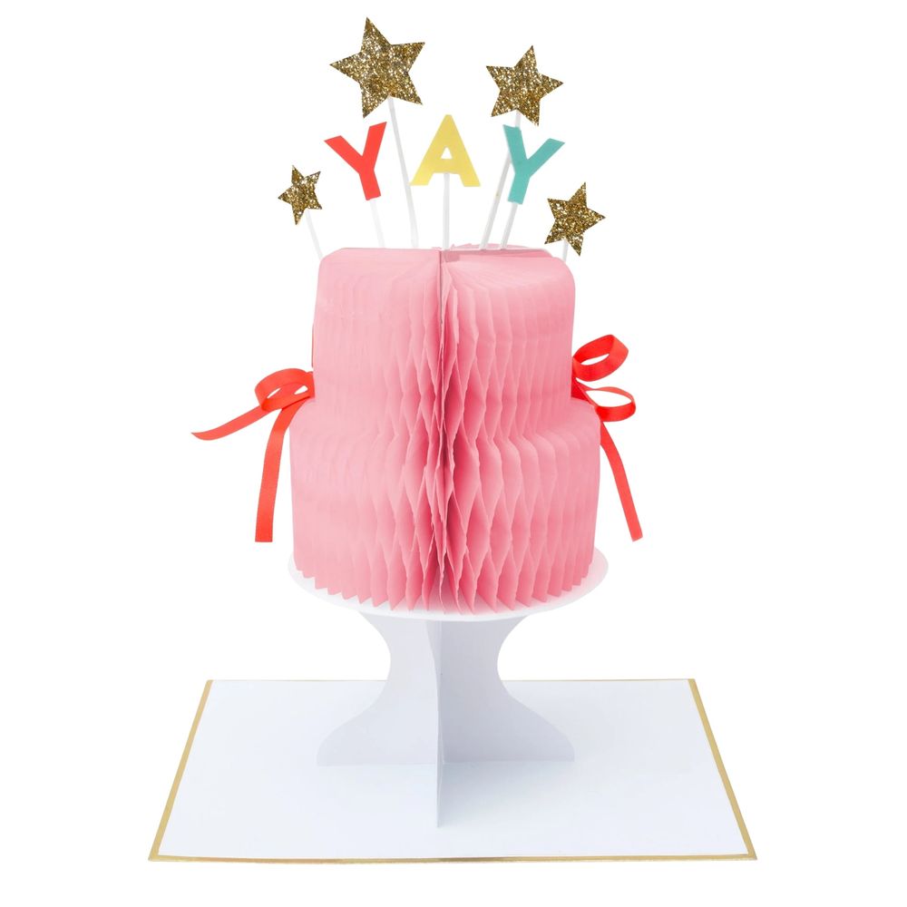 Meri Meri - Yay! Cake Stand-up Birthday Card