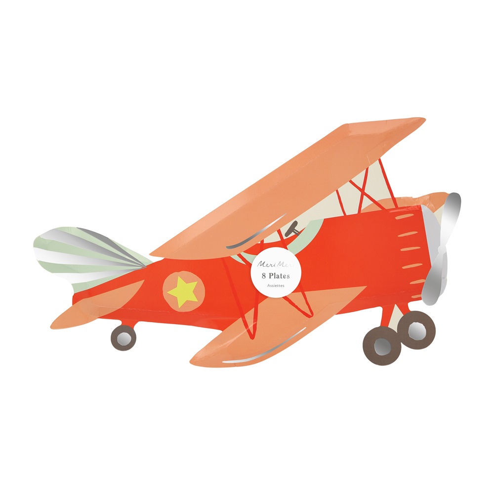 Meri Meri - Plane Plates - Pack of 8