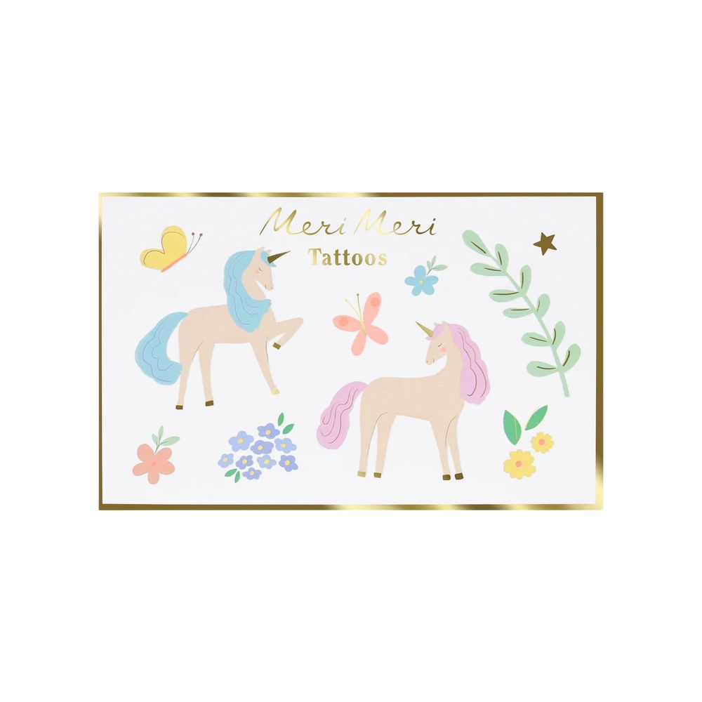 Meri Meri - Unicorn Temporary Tattoos