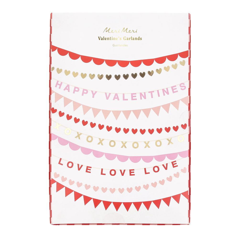 Meri Meri - Valentine's Garland Set - Multicolor - 10 Pcs