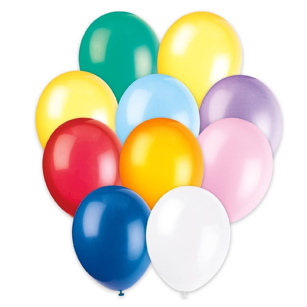 Unique - Latex Balloons - Multicolor - 10 Pcs - 30.4 cm
