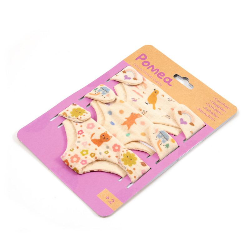 Djeco - Pomea Nappies - Pack Of 1 - 3pcs