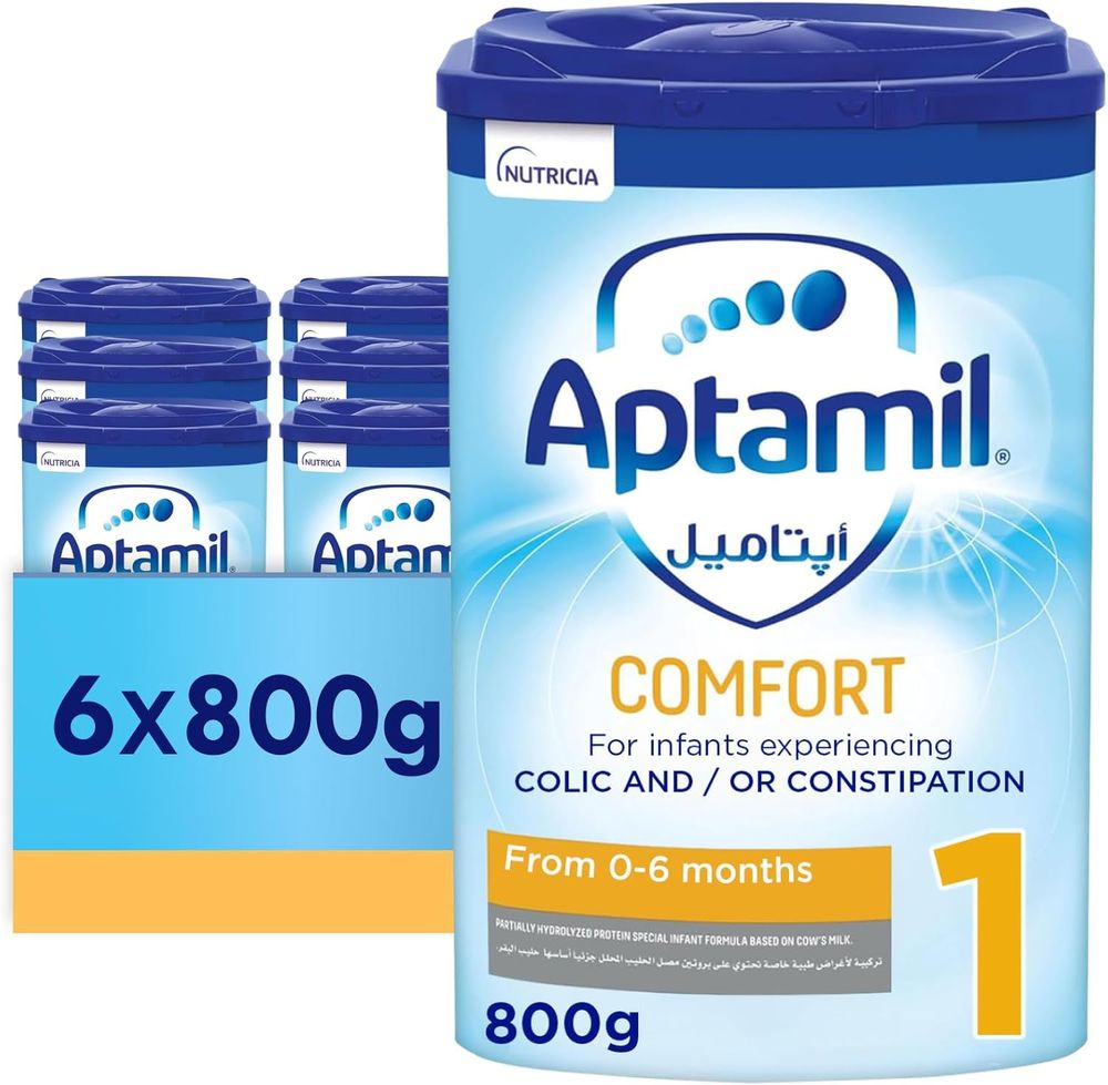 Aptamil - Comfort 1 Follow-On Formula Milk - 800g - Pack Of 6