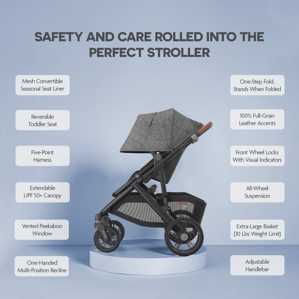 Uppababy - Vista V3 Stroller - Grey