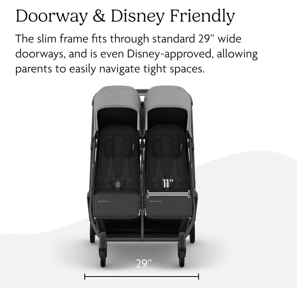 Uppababy - Minu Duo Double Stroller Greyson - Charcoal Melange