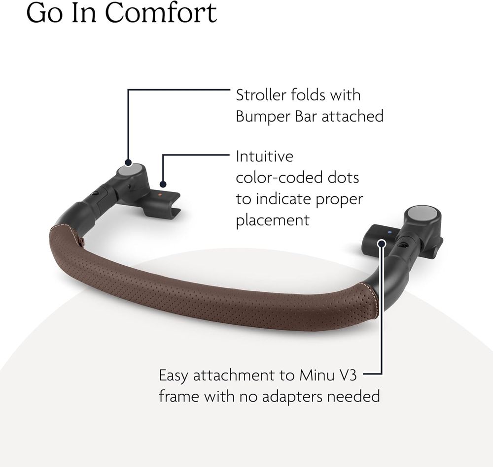 Uppababy - Replacement Bumper Bar For Minu V3 Stroller Only - Chestnut