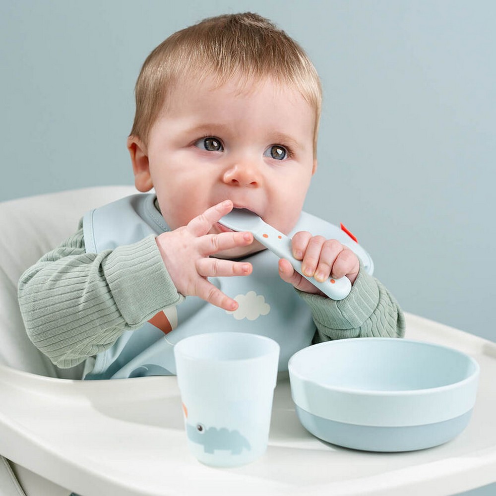 Done By Deer - Bib With Velcro - Playground - Powder