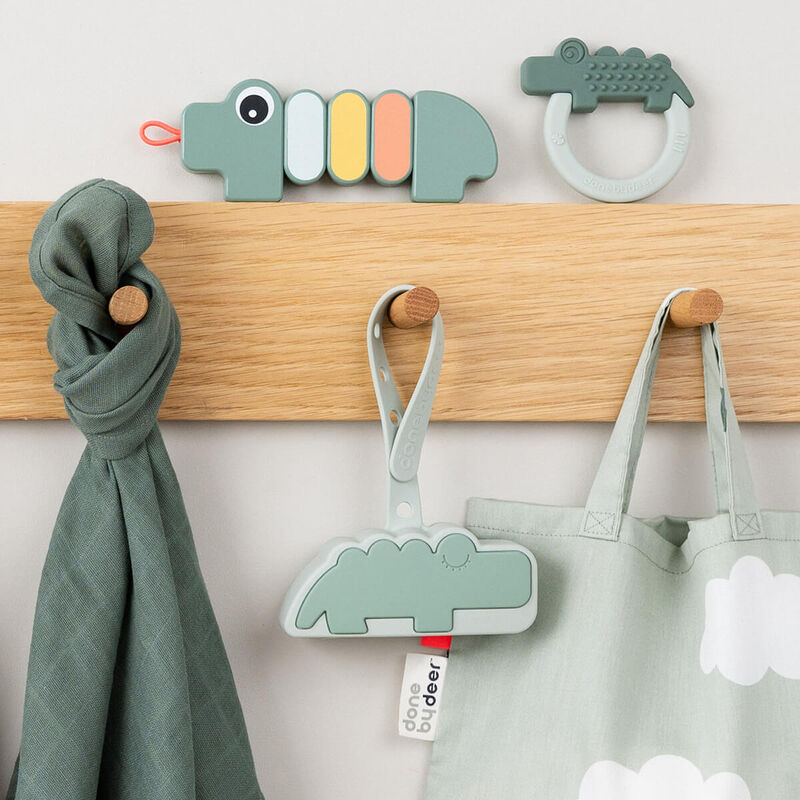 Done By Deer - Silicone Pacifier Pouch - Elphee - Powder